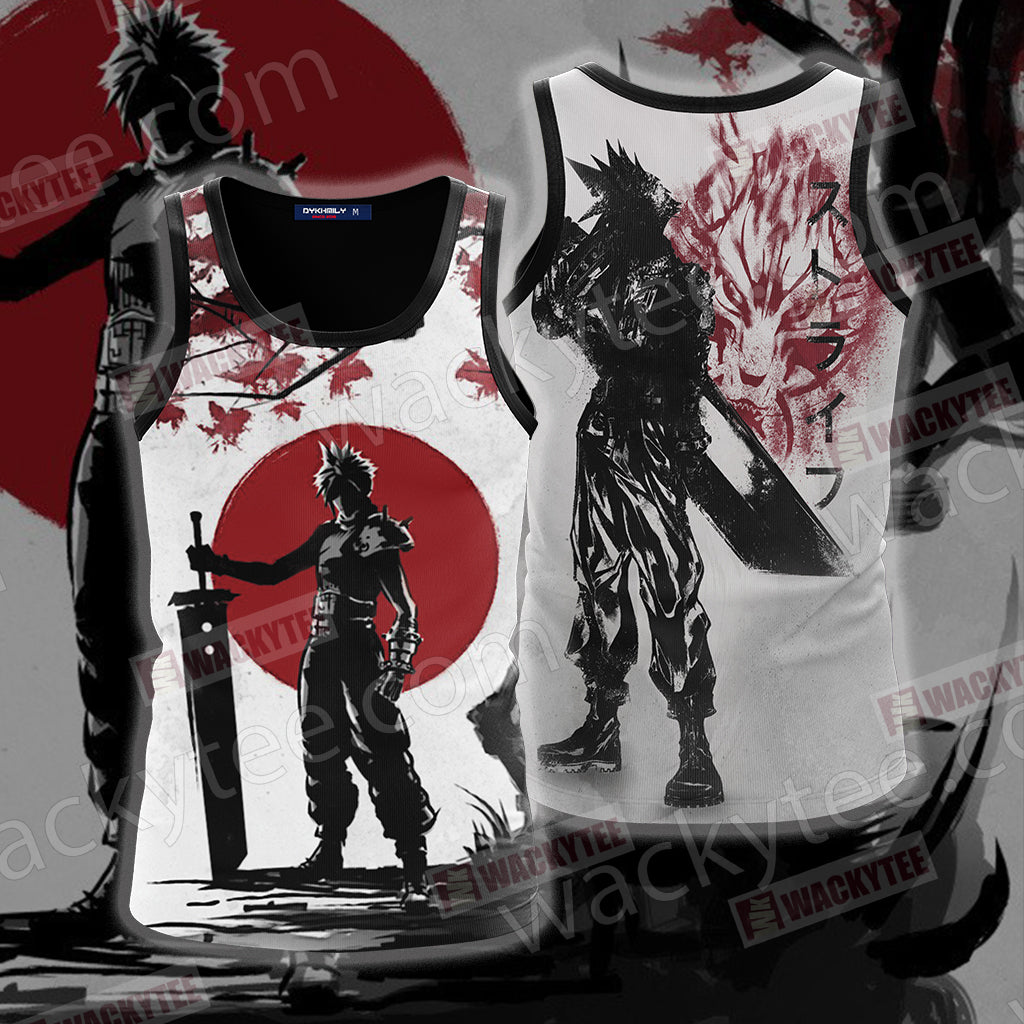 Final Fantasy 7 Cloud Strife T-shirt Zip Hoodie Pullover Hoodie Tank Top