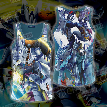 Digimon Garurumon And Yamato 3D T-shirt Tank Top