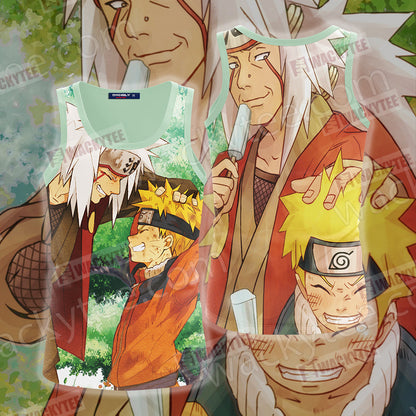 Naruto And Jiraiya Unisex 3D T-shirt Tank Top