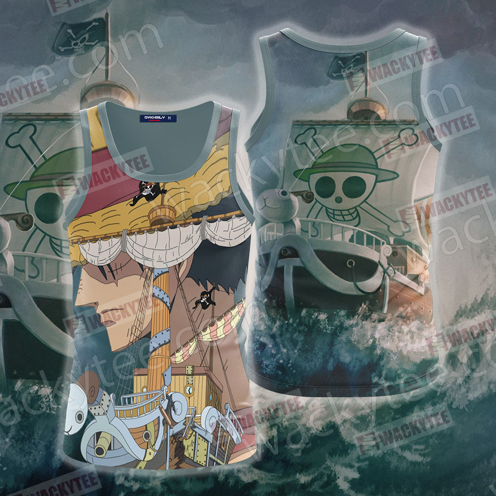 One Piece Luffy And Going Merry Unisex 3D T-shirt Tank Top