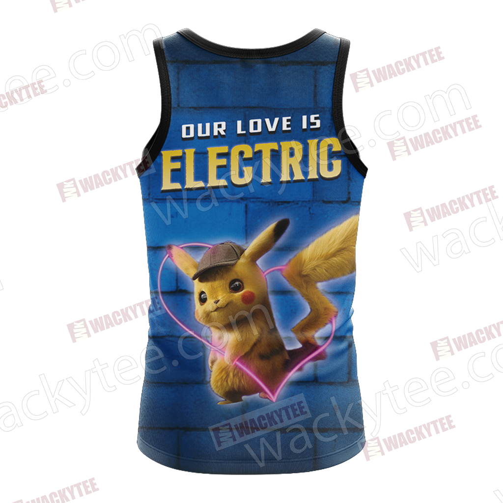 Detective Pikachu New Unisex 3D T-shirt