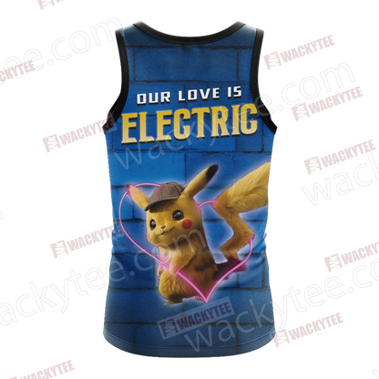 Detective Pikachu New Unisex 3D T-shirt
