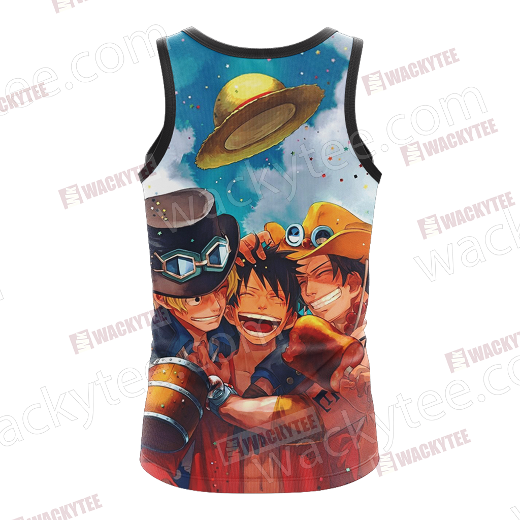 One Piece Luffy Ace Sabo Unisex 3D T-shirt