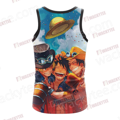 One Piece Luffy Ace Sabo Unisex 3D T-shirt