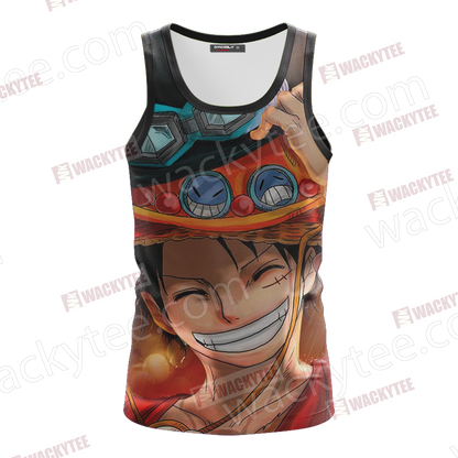 One Piece Luffy Ace Sabo Unisex 3D T-shirt