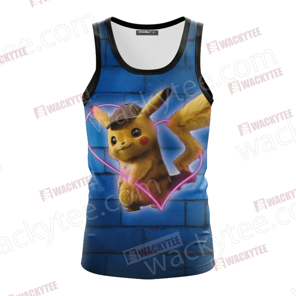Detective Pikachu New Unisex 3D T-shirt