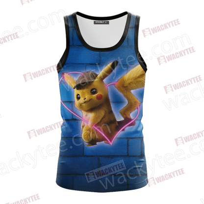 Detective Pikachu New Unisex 3D T-shirt