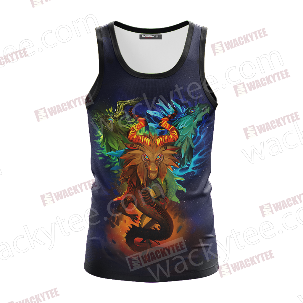 The Legend of Zelda - Naydra, Dinraal and Farosh Unisex 3D T-shirt