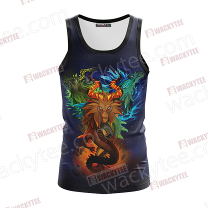 The Legend of Zelda - Naydra, Dinraal and Farosh Unisex 3D T-shirt
