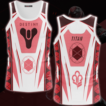 Destiny Titan Video Game All Over Printed T-shirt Tank Top Zip Hoodie Pullover Hoodie Hawaiian Shirt Beach Shorts Joggers Tank Top