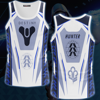 Destiny Hunter Video Game All Over Printed T-shirt Tank Top Zip Hoodie Pullover Hoodie Hawaiian Shirt Beach Shorts Joggers Tank Top