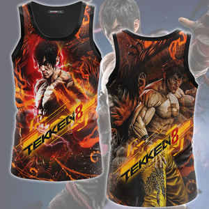 Tekken 8 Law Video Game All Over Printed T-shirt Tank Top Zip Hoodie Pullover Hoodie Hawaiian Shirt Beach Shorts Joggers Tank Top S 