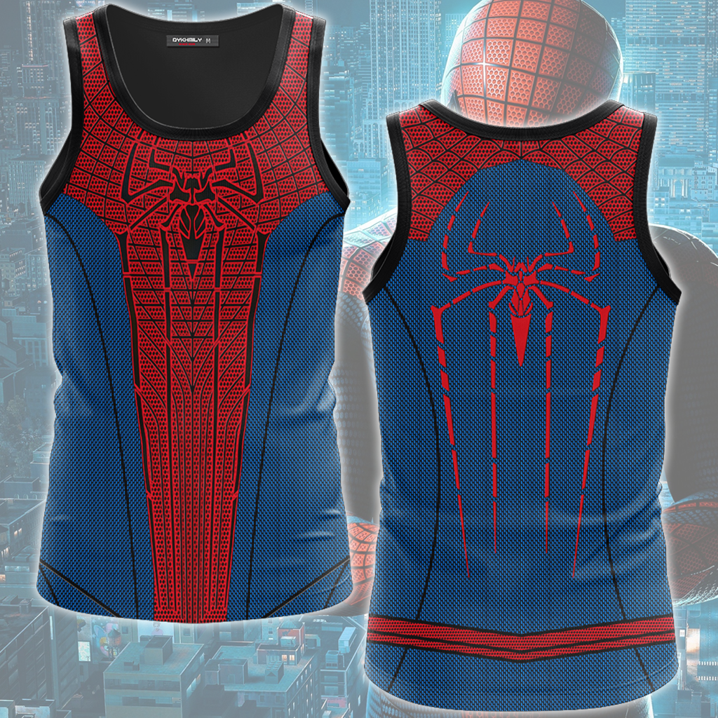 Spider-Man 2 Amazing Suit (Amazing Spider-Man 1 Suit) Cosplay Video Game All Over Printed T-shirt Tank Top Zip Hoodie Pullover Hoodie Hawaiian Shirt Beach Shorts Joggers Tank Top