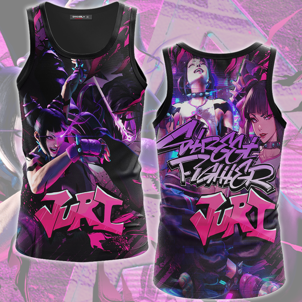 Street Fighter 6 Juri Video Game All Over Printed T-shirt Tank Top Zip Hoodie Pullover Hoodie Hawaiian Shirt Beach Shorts Joggers Tank Top