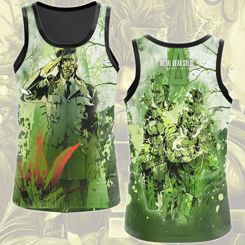 metal gear solid pullover Metal Gear Solid: Snake Eater Video Game All Over Printed T-shirt Tank – WackyTee