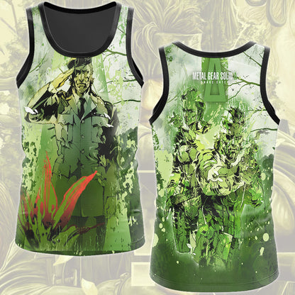 Metal Gear Solid: Snake Eater Video Game All Over Printed T-shirt Tank Top Zip Hoodie Pullover Hoodie Hawaiian Shirt Beach Shorts Joggers Tank Top