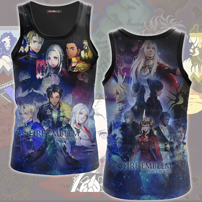 Fire Emblem Three Houses Video Game All Over Printed T-shirt Tank Top Zip Hoodie Pullover Hoodie Hawaiian Shirt Beach Shorts Joggers Tank Top