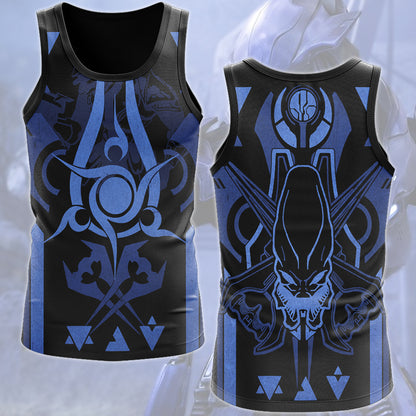 Halo Sangheili (Elite) Video Game All Over Printed T-shirt Tank Top Zip Hoodie Pullover Hoodie Hawaiian Shirt Beach Shorts Joggers