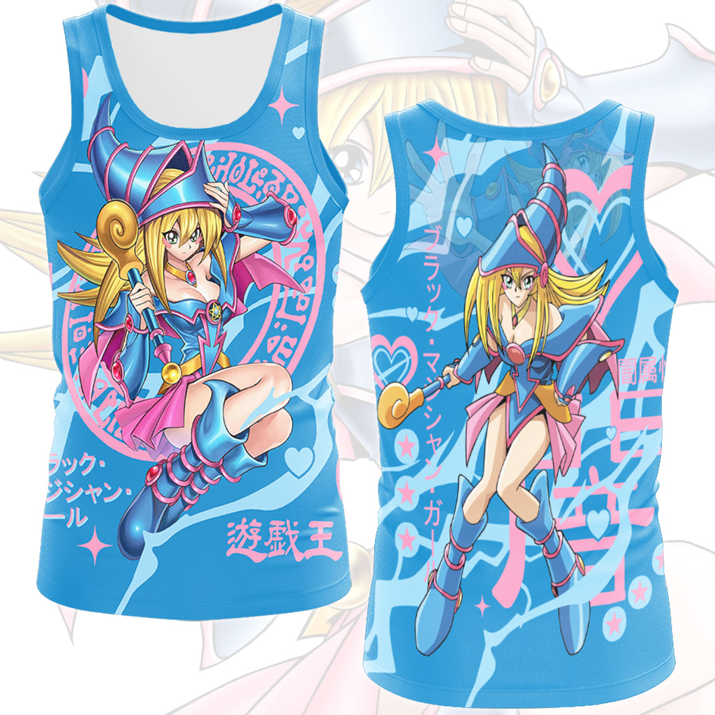 Yu-gi-oh! Dark Magician Girl Video Game All Over Printed T-shirt Tank Top Zip Hoodie Pullover Hoodie Hawaiian Shirt Beach Shorts Joggers Tank Top