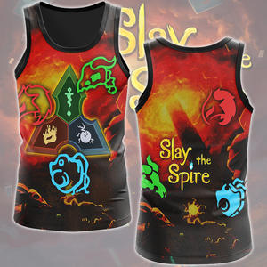 Slay the Spire Video Game All Over Printed T-shirt Tank Top Zip Hoodie Pullover Hoodie Hawaiian Shirt Beach Shorts Joggers Tank Top S 