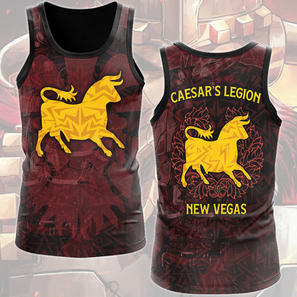 Fallout Caesar's Legion Video Game All Over Printed T-shirt Tank Top Zip Hoodie Pullover Hoodie Hawaiian Shirt Beach Shorts Joggers