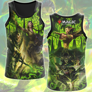 Magic: The Gathering Nissa Revane Video Game All Over Printed T-shirt Tank Top Zip Hoodie Pullover Hoodie Hawaiian Shirt Beach Shorts Joggers