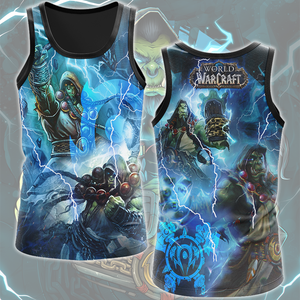 World Of Warcraft Thrall Video Game All Over Printed T-shirt Tank Top Zip Hoodie Pullover Hoodie Hawaiian Shirt Beach Shorts Joggers Tank Top S 
