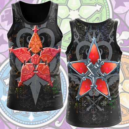 Kingdom Hearts Symbols The Wayfinder Video Game All Over Printed T-shirt Tank Top Zip Hoodie Pullover Hoodie Hawaiian Shirt Beach Shorts Joggers