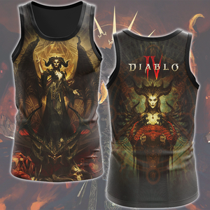 Diablo IV Video Game All Over Printed T-shirt Tank Top Zip Hoodie Pullover Hoodie Hawaiian Shirt Beach Shorts Joggers Tank Top S 