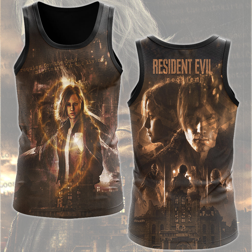Resident Evil Requiem Video Game All Over Printed T-shirt Tank Top Zip Hoodie Pullover Hoodie Hawaiian Shirt Beach Shorts Joggers