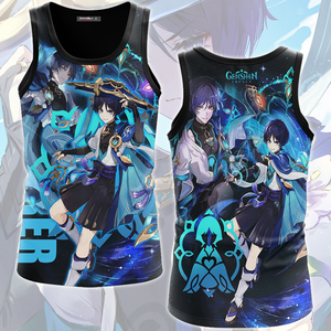 Genshin Impact Wanderer Video Game All Over Printed T-shirt Tank Top Zip Hoodie Pullover Hoodie Hawaiian Shirt Beach Shorts Joggers Tank Top S 