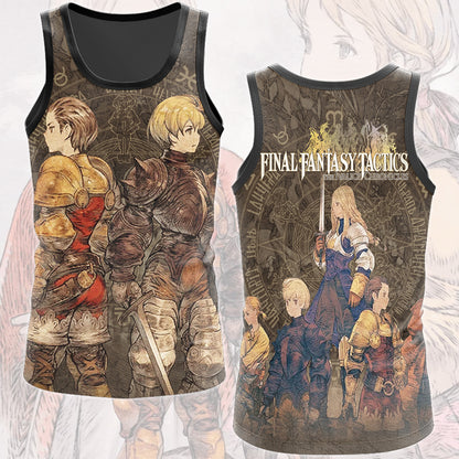Final Fantasy Tactics: The Ivalice Chronicles Video Game All Over Printed T-shirt Tank Top Zip Hoodie Pullover Hoodie Hawaiian Shirt Beach Shorts Joggers