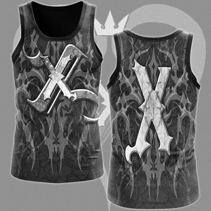 Kingdom Hearts Symbols Recusant’s Sigil Video Game All Over Printed T-shirt Tank Top Zip Hoodie Pullover Hoodie Hawaiian Shirt Beach Shorts Joggers Tank Top