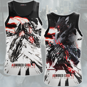 Armored Core VI: Fires of Rubicon Video Game All Over Printed T-shirt Tank Top Zip Hoodie Pullover Hoodie Hawaiian Shirt Beach Shorts Joggers Tank Top S 