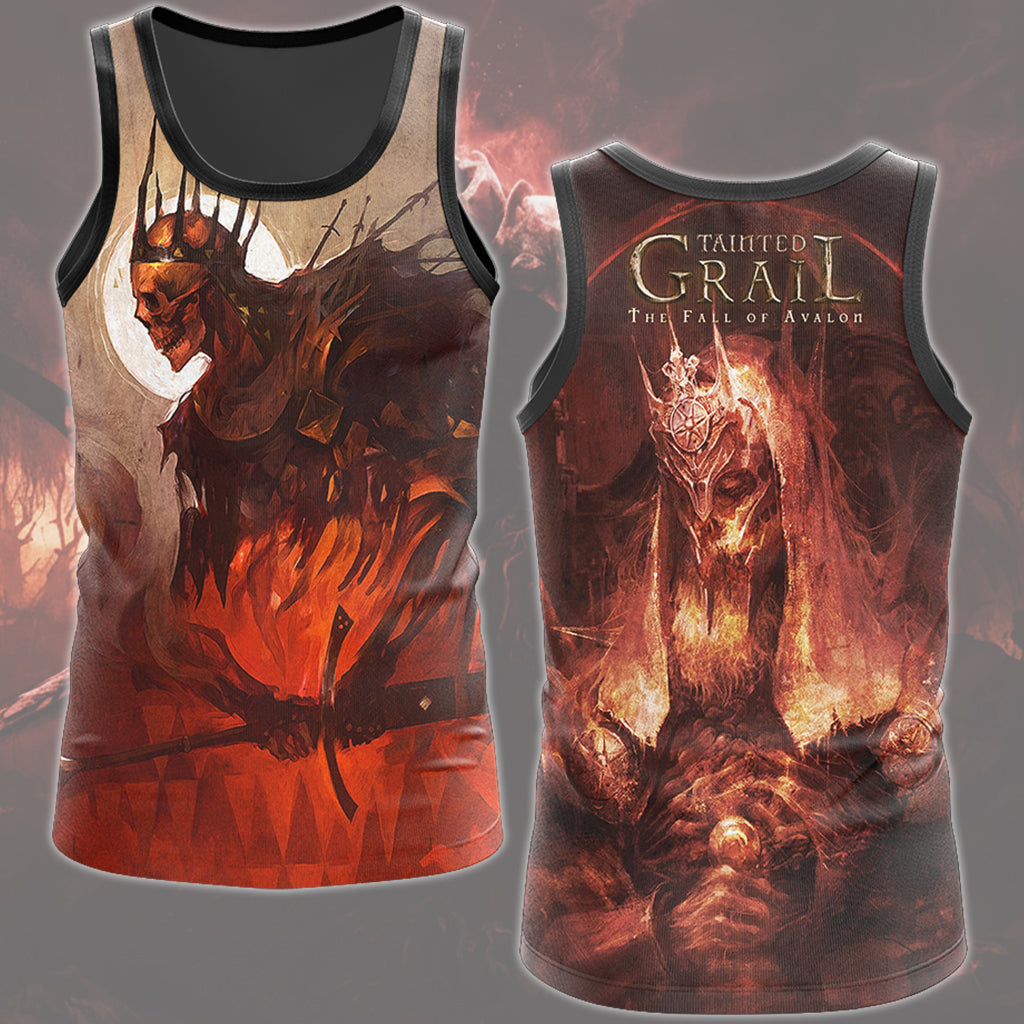 Tainted Grail: The Fall of Avalon Video Game All Over Printed T-shirt Tank Top Zip Hoodie Pullover Hoodie Hawaiian Shirt Beach Shorts Joggers Tank Top