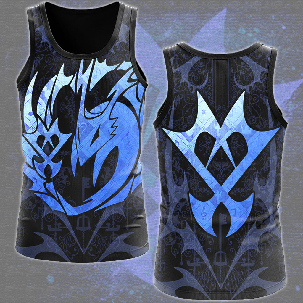 Kingdom Hearts Symbols The Unversed Emblem Video Game All Over Printed T-shirt Tank Top Zip Hoodie Pullover Hoodie Hawaiian Shirt Beach Shorts Joggers Tank Top