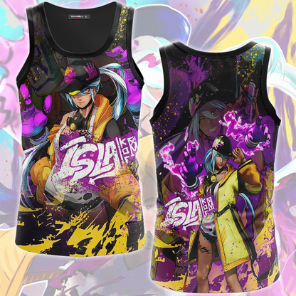 The King of Fighters XV Isla of Rubicon Video Game All Over Printed T-shirt Tank Top Zip Hoodie Pullover Hoodie Hawaiian Shirt Beach Shorts Joggers Tank Top
