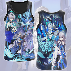 Honkai: Star Rail Bronya Video Game All Over Printed T-shirt Tank Top Zip Hoodie Pullover Hoodie Hawaiian Shirt Beach Shorts Joggers Tank Top S 