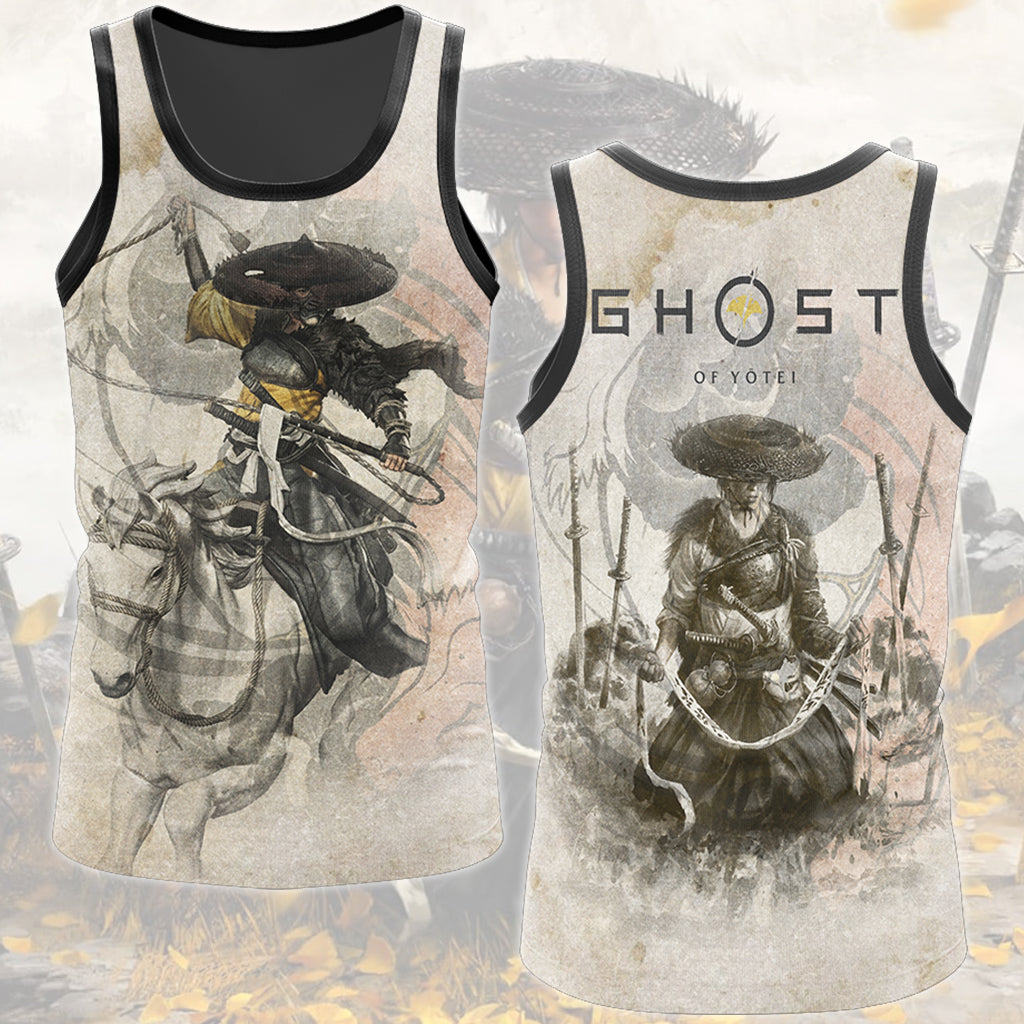 Ghost of Yotei Video Game All Over Printed T-shirt Tank Top Zip Hoodie Pullover Hoodie Hawaiian Shirt Beach Shorts Joggers Tank Top