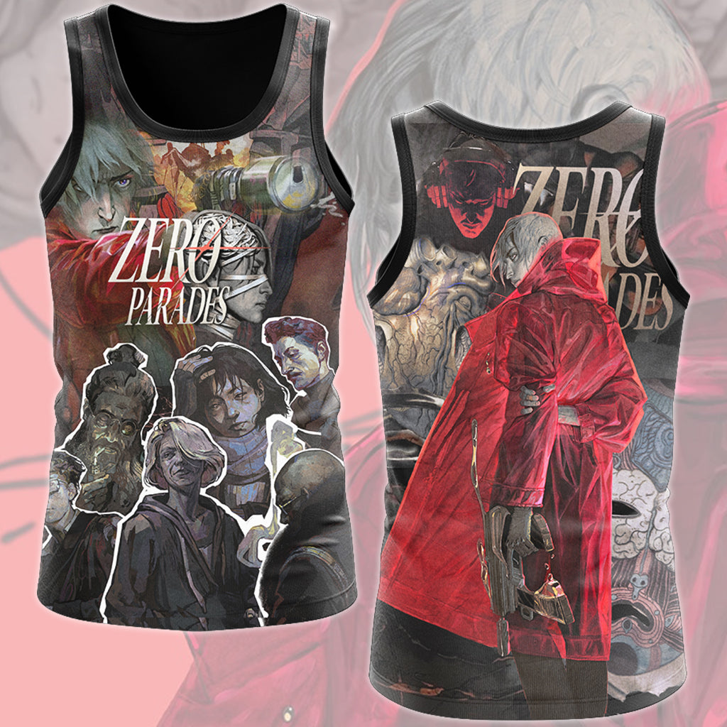 Zero Parades: For Dead Spies Video Game All Over Printed T-shirt Tank Top Zip Hoodie Pullover Hoodie Hawaiian Shirt Beach Shorts Joggers