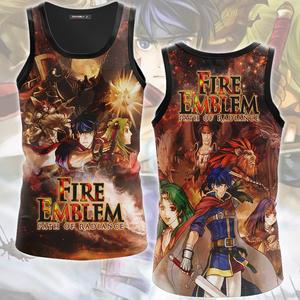 Fire Emblem Path of Radiance Video Game All Over Printed T-shirt Tank Top Zip Hoodie Pullover Hoodie Hawaiian Shirt Beach Shorts Joggers Tank Top S 