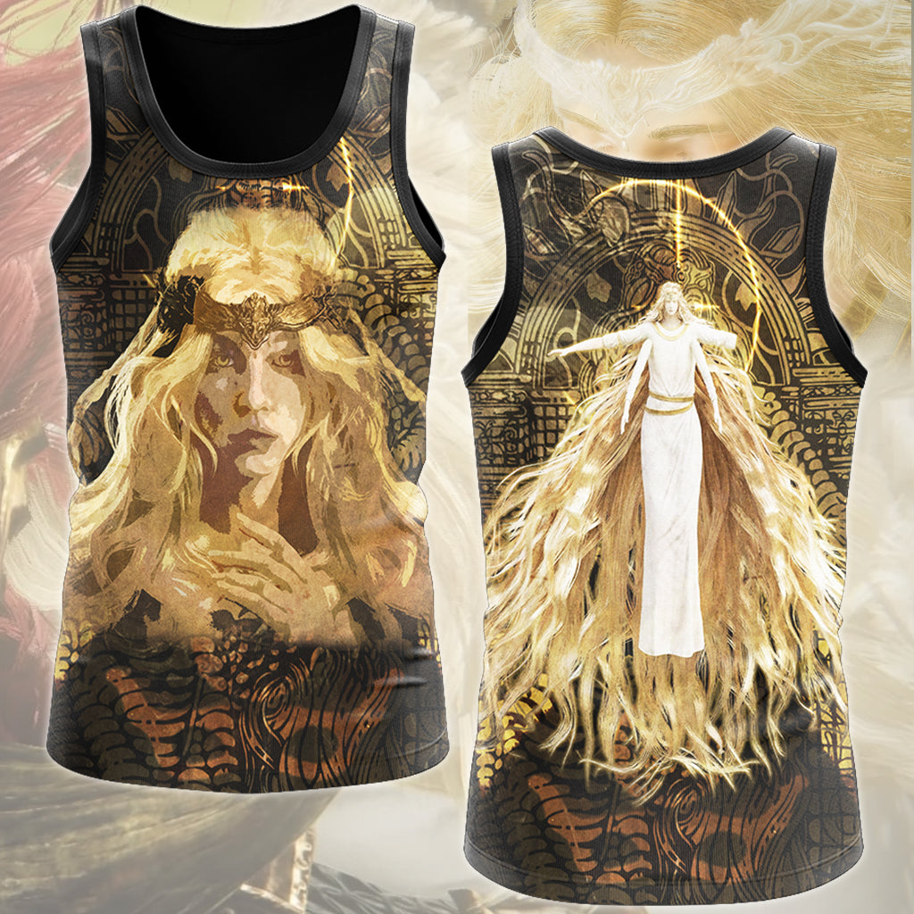 Elden Ring Miquella the Kind Video Game All Over Printed T-shirt Tank Top Zip Hoodie Pullover Hoodie Hawaiian Shirt Beach Shorts Joggers Tank Top