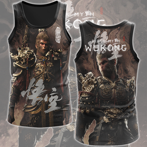 Black Myth: Wukong Video Game All Over Printed T-shirt Tank Top Zip Hoodie Pullover Hoodie Hawaiian Shirt Beach Shorts Joggers Tank Top S 