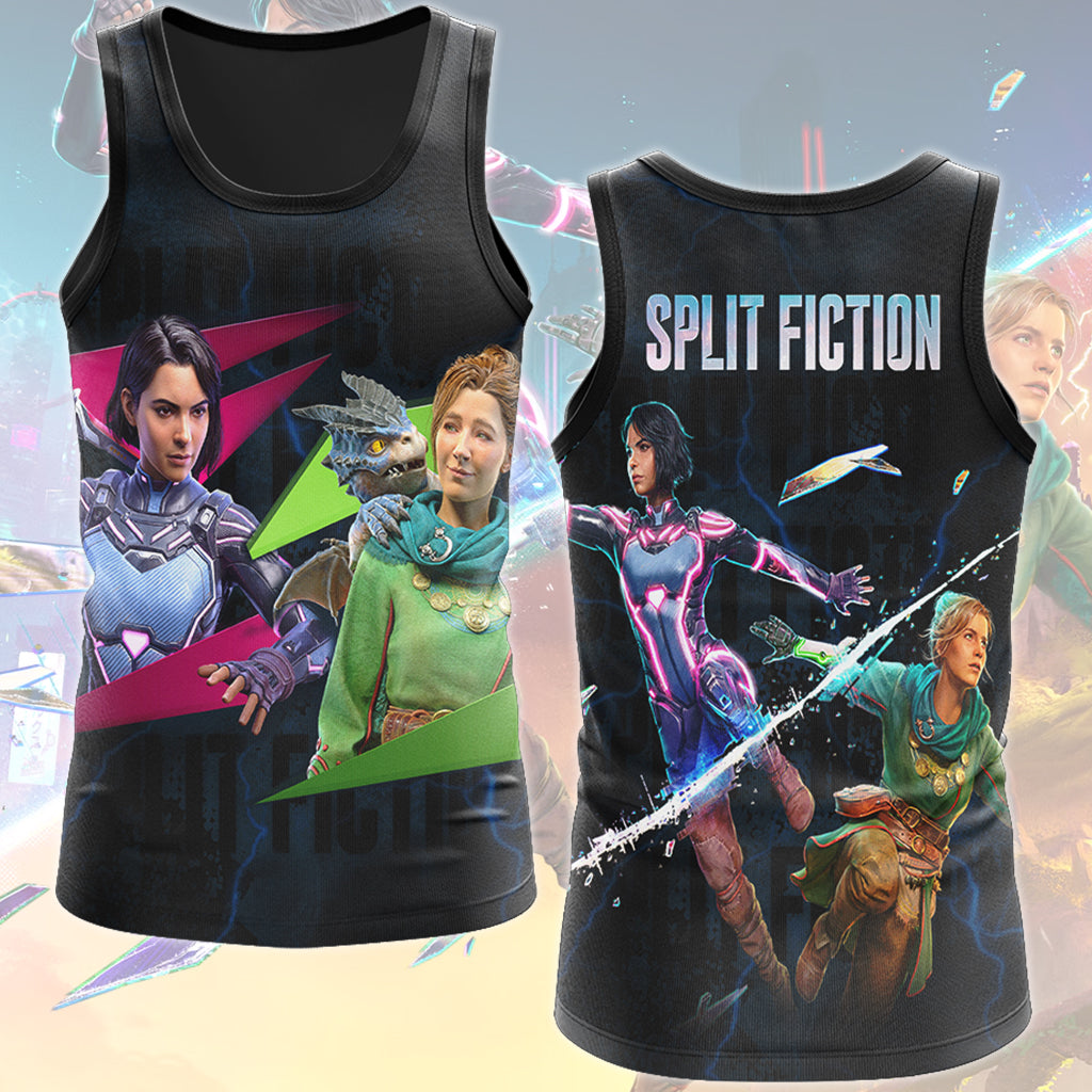 Split Fiction Video Game All Over Printed T-shirt Tank Top Zip Hoodie Pullover Hoodie Hawaiian Shirt Beach Shorts Joggers Tank Top