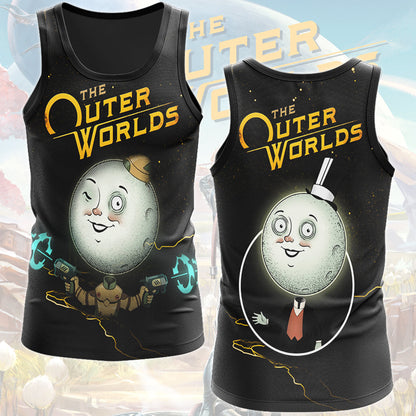 The Outer Worlds Video Game All Over Printed T-shirt Tank Top Zip Hoodie Pullover Hoodie Hawaiian Shirt Beach Shorts Joggers Tank Top