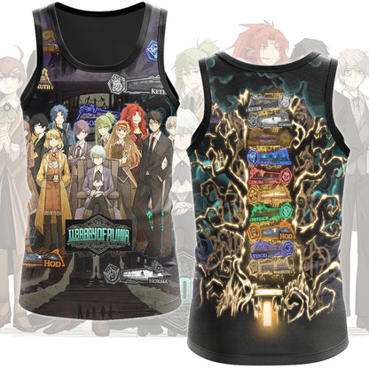 Library of Ruina Floor Symbols and Librarians Video Game All Over Printed T-shirt Tank Top Zip Hoodie Pullover Hoodie Hawaiian Shirt Beach Shorts Joggers Tank Top