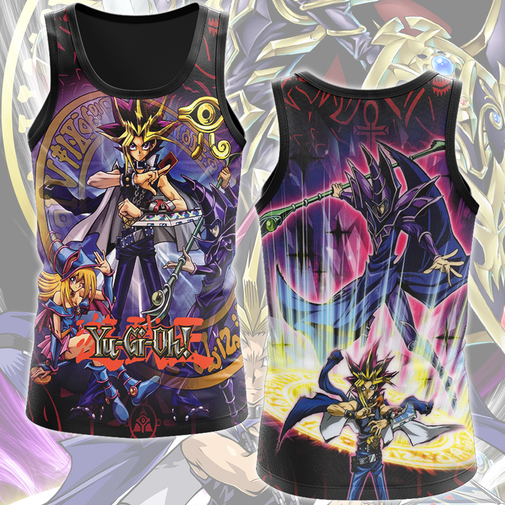 Yu-Gi-Oh! Dark Magician Video Game All Over Printed T-shirt Tank Top Zip Hoodie Pullover Hoodie Hawaiian Shirt Beach Shorts Joggers Tank Top