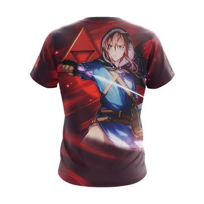 Link The Legend of Zelda All Over Print T-shirt Tank Top Zip Hoodie Pullover Hoodie