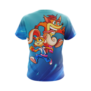 Crash Bandicoot - Crash and Coco Unisex 3D T-shirt   