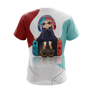 Anime girl x Nintendo console Unisex 3D T-shirt   